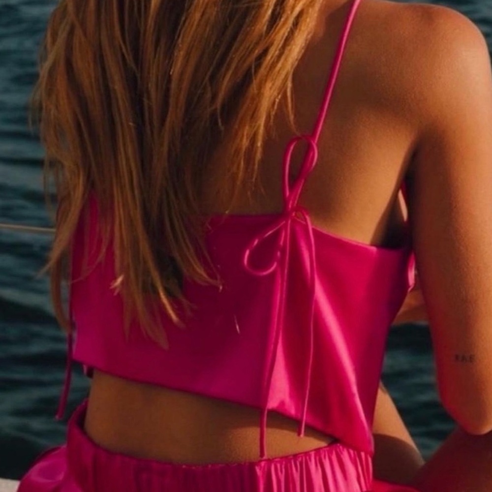 Daily Drills Pink Crop Top